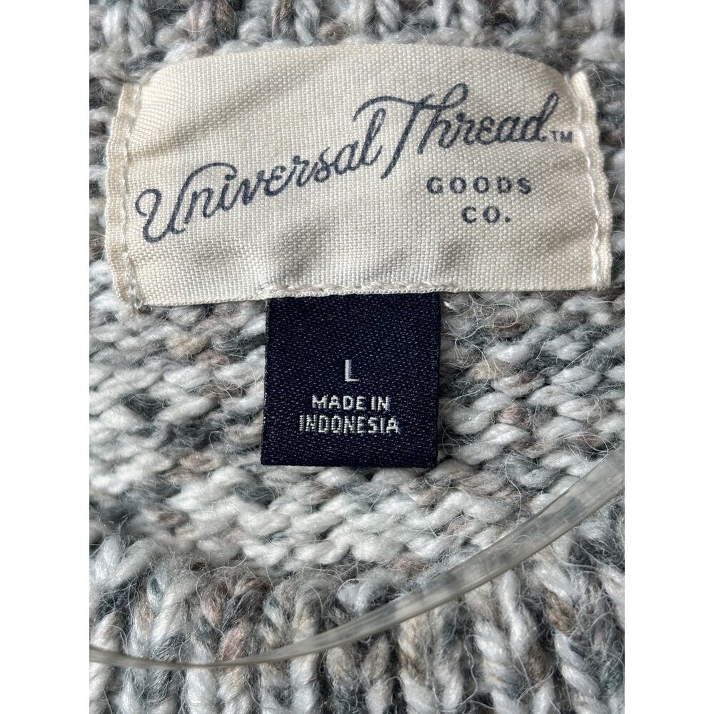 Universal Thread Gray Ruffle Sweater Size Large - Picture 5 of 6
